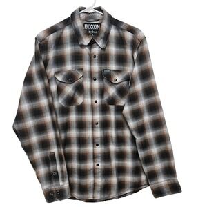 Dixxon Flannel Shirt Mens Medium Plaid Bondo Bucket Long Sleeve Workwear